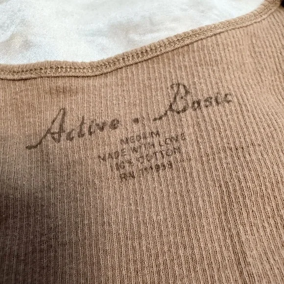 Tan Ribbed Tank Top - Picture 2 of 2